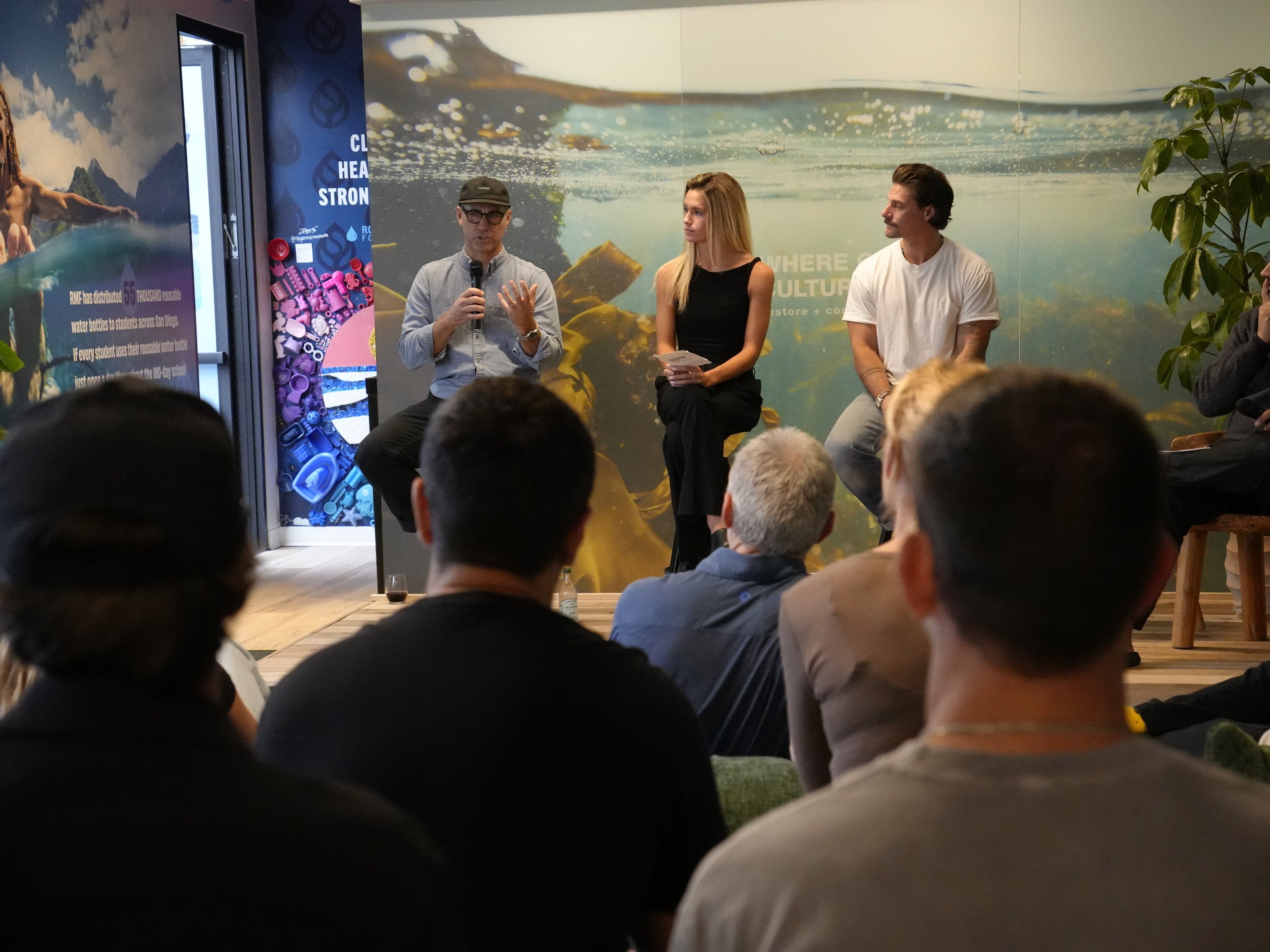 Commerce Collective roundtable panel with audience in Encinitas